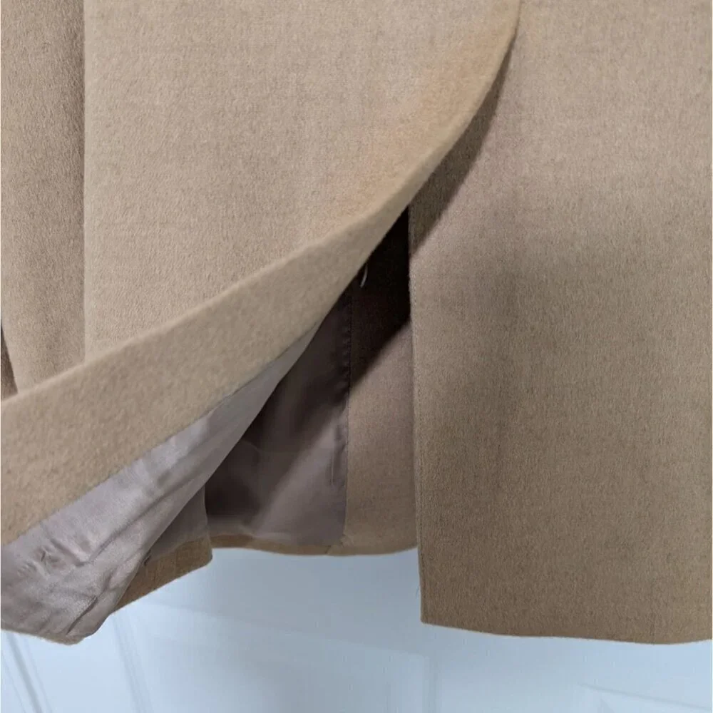 T Harris Camel Hair Blazer Mens Size 44R Tan Business 2 Button Sport Coat Jacket